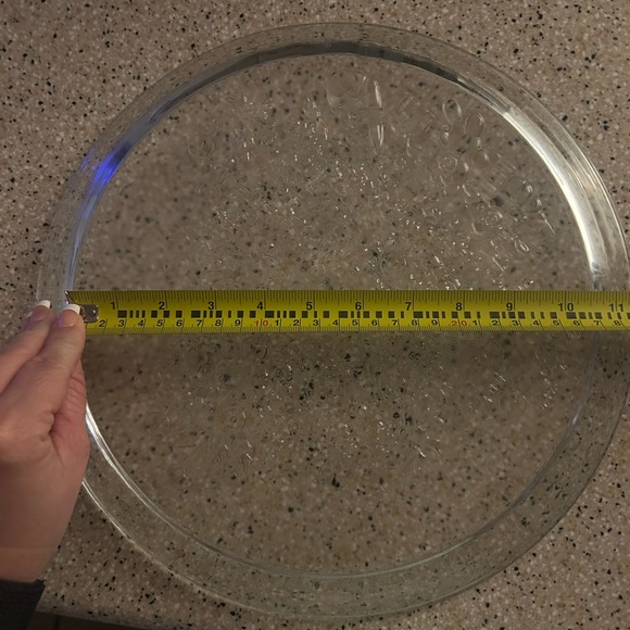 Vintage Clear Glass Serving Christmas Tree Sandwich Cake Plate Platter 13" - Picture 4 of 4